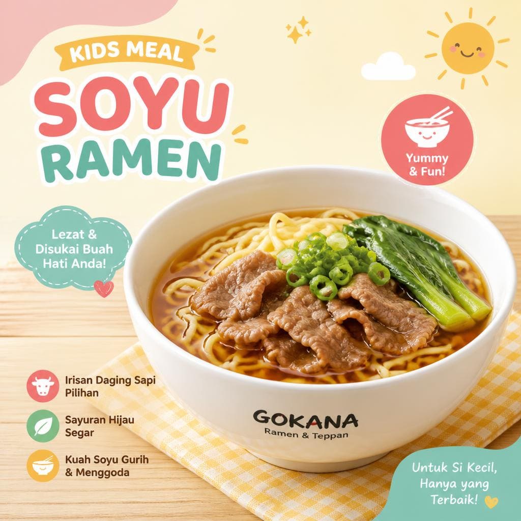 Kids Meal - Soyu Ramen Gokana Ramen & Teppan